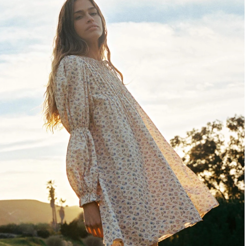 The Noor Dress in Oat Straw Cream